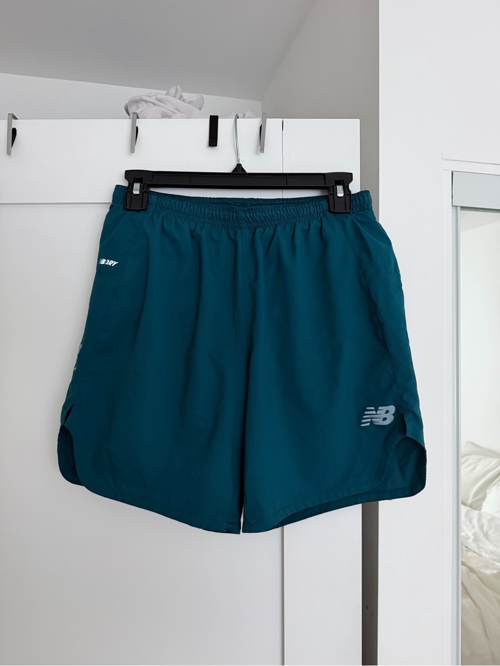 New Balance Men's Teal Athletic Running Shorts